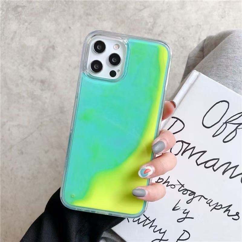 Luminous Liquid Quicksand Phone Case for iPhone
