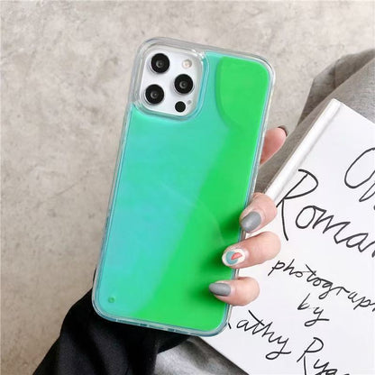 Luminous Liquid Quicksand Phone Case for iPhone
